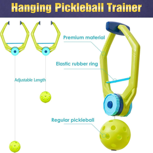 Machine d'entraînement de pickleball portable avec ventouse et rebondisseur <span class=keywords><strong>en</strong></span> plastique durable pour l'intérieur, outil d'entraînement individuel pour adultes à domicile - Product Image 2