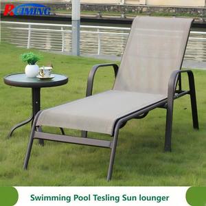 Chaise longue moderne pour villa extérieure avec design <span class=keywords><strong>pliable</strong></span> pour piscine, hôtel, patio, chaise longue - Product Image 2