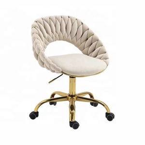 Modern Design <b>Velvet</b> Swivel Beauty <b>Chair</b> Hot-Selling Household Bedroom Dressing <b>Chair</b> With Metal Material for Foreign Trade - Product Image 1