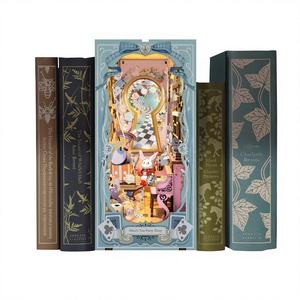 Whale Sky Diseño Original, Diario del Fiesta <span class=keywords><strong>de</strong></span> Té <span class=keywords><strong>de</strong></span> <span class=keywords><strong>Alicia</strong></span>, Exquisitos Adornos <span class=keywords><strong>de</strong></span> Madera, Soporte para <span class=keywords><strong>Libro</strong></span> Pop-Up 3D DIY, Ideal como Regalo - Product Image 1