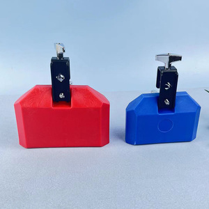 Instrumento de Percusión Orff al por Mayor, Campana de Vaca Cuadrada de Plástico ABS Roja, Bloques de Ritmo Educativos, Claquetas Cuadradas para Niños - Product Image 5