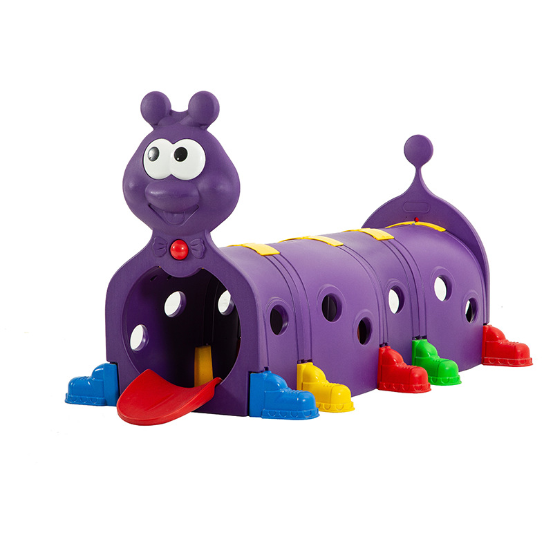 Kindergarten Children Indoor Plastic Toys Caterpillars Crawling Tunnel Garden Playground Toys Games Kids Tunnel Toys for Sale