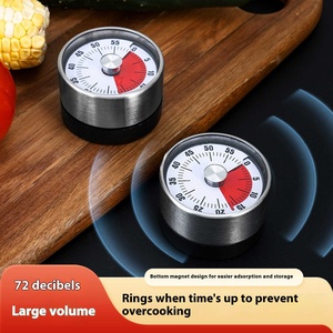 Étudiant Ménage Dispositif De Gestion Du Temps Dédié Cuisine <span class=keywords><strong>Compte</strong></span> À <span class=keywords><strong>Rebours</strong></span> Minuterie Disque Magnétique Alarme Mécanique Minuterie En Acier Inoxydable - Product Image 3