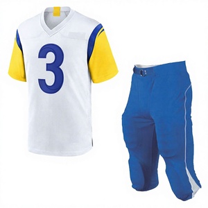 Uniformes de Fútbol Americano Unisex con Diseño Personalizado, Conjunto de Manga Corta, Talla Grande, Secado Rápido, Transpirable, Impresión por Sublimación - Product Image 1