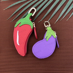Porte-clés et porte-monnaie personnalisé en forme de fruit ou de légume avec fermeture éclair, breloque de sac à <span class=keywords><strong>main</strong></span> - Product Image 1