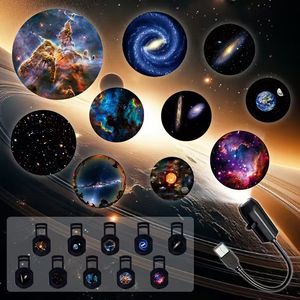 Projecteur d'étoiles avec USB, petite veilleuse LED romantique pour la décoration d'ambiance de chambre à coucher - Product Image 1