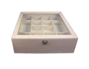 صندوق مقصورة خشبي غير مكتمل مصنوع من الخشب - Product Image 2