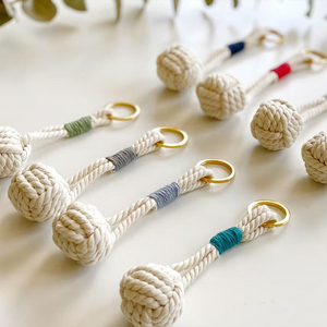Tùy chỉnh mới khỉ Nắm Tay Móc Chìa Khóa dệt kỹ thuật nổi Hải Lý Chủ Key Rope Knot - Product Image 2