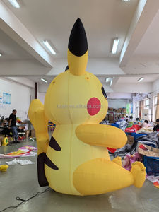 Nouveau modèle de <span class=keywords><strong>Pikachu</strong></span> gonflable géant léger mené par dessin animé de la conception 3m avec le coeur rouge à vendre - Product Image 3
