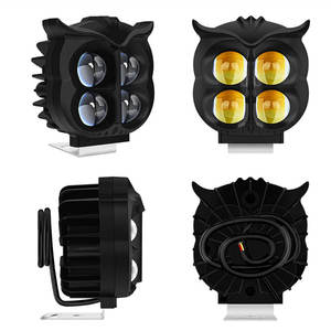 ไฟหน้า LED สองสีสำหรับรถจักรยานยนต์ไฟฟ้า ระบบไฟสีเหลืองพร้อมเลนส์ภายนอก - Product Image 1