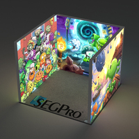 Boîte à lumière LED portable double face sans cadre pour exposition, stand commercial et salon professionnel