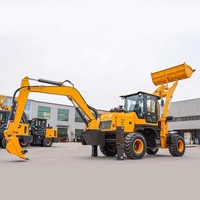 Hochwertiger EPA Motor hersteller 4x4 Bagger lader Rad Mini bagger WZ10 15 20 25 Bagger lader
