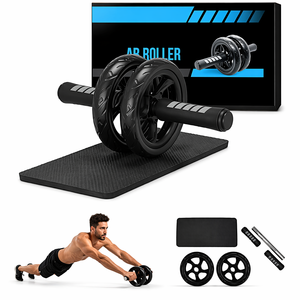 Rueda Abdominal Doble FRS, Silenciosa, Antideslizante, Resistente, Portátil, con Núcleo de Acero Inoxidable, para Ejercicios <span class=keywords><strong>Abdominales</strong></span>, Gimnasio en Casa, Fitness - Product Image 1