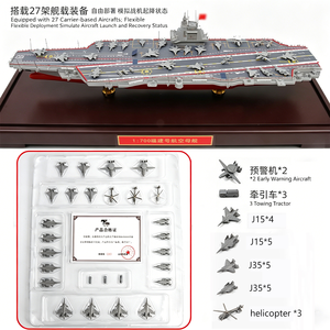 Modelo de <span class=keywords><strong>Portaaviones</strong></span> <span class=keywords><strong>Fujian</strong></span> 003 de Aleación Terbo 1:700 con Expulsión Electromagnética y Vitrina de Exhibición para Aficionados - Product Image 2