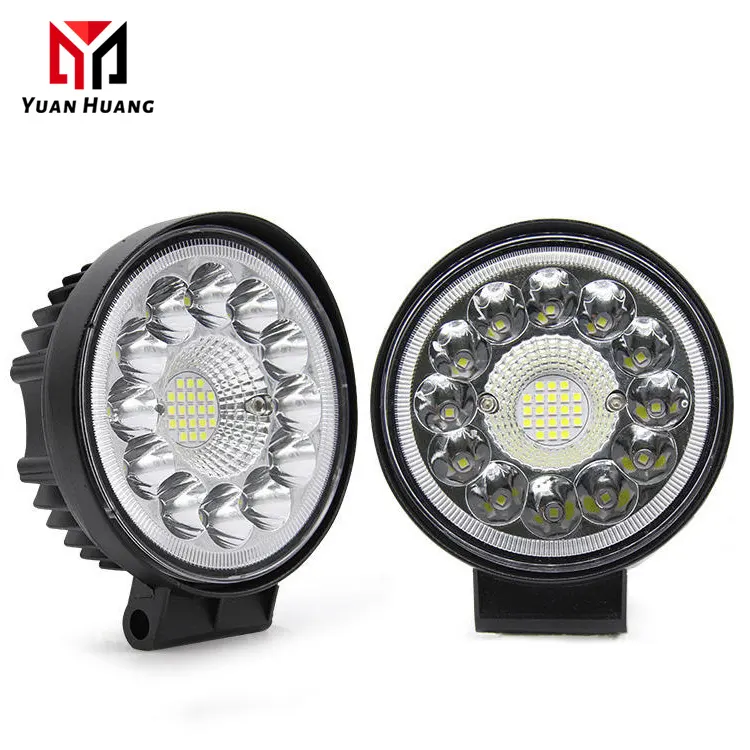 4 pollici led work light car LED ampio campo visivo luce rotonda 33LED 99W luce di lavoro moto piccolo faretto 99W