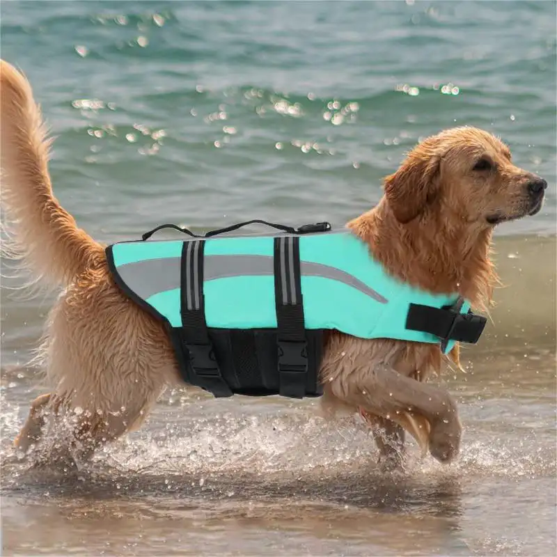 Reflective Personalized Neoprene Dog Jacket Lifeguard Life Jacket For Dogs