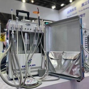 Carecol เครื่อง Gu-P204ฟันแบบพกพาพร้อมคอมเพรสเซอร์อุปกรณ์ทำความสะอาดฟันไฟฟ้า220V AC สำหรับรักษาช่องปาก - Product Image 4