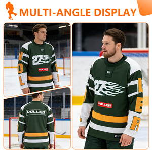 <span class=keywords><strong>Maillot</strong></span> de <span class=keywords><strong>hockey</strong></span> <span class=keywords><strong>sur</strong></span> <span class=keywords><strong>glace</strong></span> personnalisé en tissu mesh 100% polyester respirant avec logo brodé et sublimation - Product Image 3