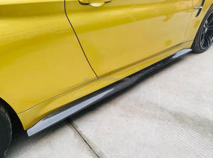 Falda lateral de fibra de carbono estilo F80 F82 PSM para <span class=keywords><strong>BMW</strong></span> M3 <span class=keywords><strong>M4</strong></span> extensión de parachoques lateral paneles basculantes 14-19 - Product Image 4