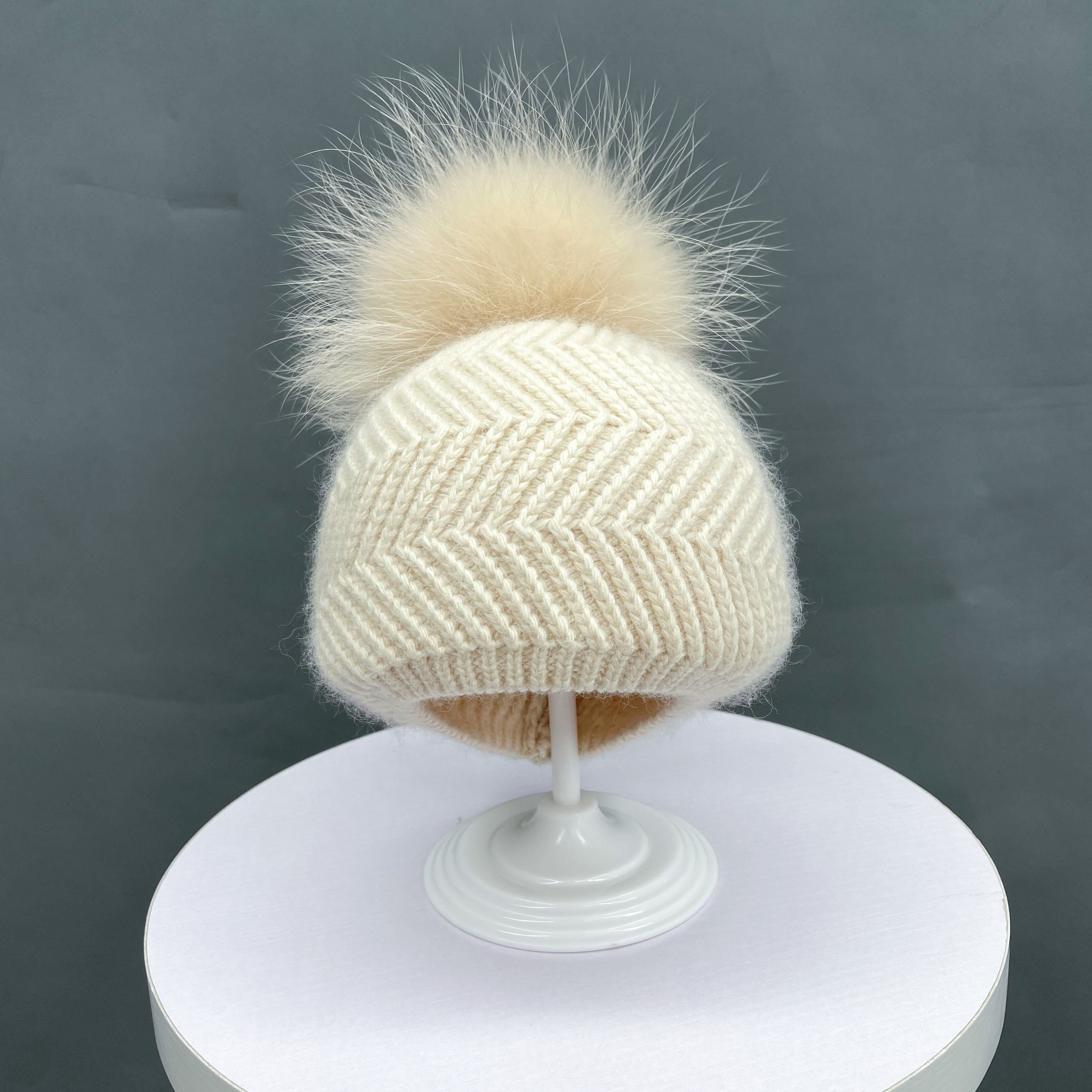 Boule de poils simple beige
