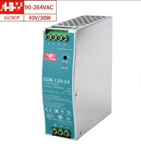 EDR-120-24 120W 24V 5A แหล่งจ่ายไฟราง DIN AC-DC แบบสวิตช์สำหรับอุตสาหกรรม สำหรับระบบควบคุมอัตโนมัติ - Product Image 5