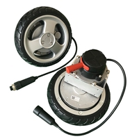 24v 250w agv roue motrice robot moteur/500w véhicule guidé automatisé moteur avec 8 pouces 10 pouces 12 pouces roues