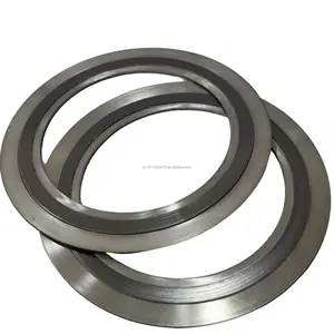 ANSI 150 300 gasket pembuat logam luar dan dalam cincin spiral luka gasket kualitas tinggi swg Serrated Gasket