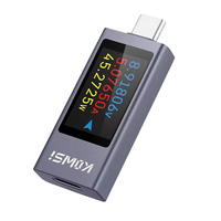 Testeur USB KWS-2302C Type-C, voltmètre, ampèremètre, testeur de tension et de courant, testeur de puissance et de capacité