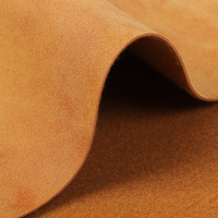 Tissu en cuir synthétique PU effet velours de vachette gaufré couleur personnalisée, épais, pour empeignes de chaussures et sacs