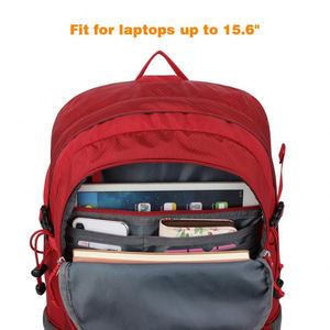 Mochila Roja Impermeable de Alta Calidad para Senderismo y Camping - Product Image 5