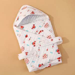 Serviettes de bain et peignoirs à capuche doux et à séchage rapide pour bébés, motif de dessin animé mignon, couverture - Product Image 3