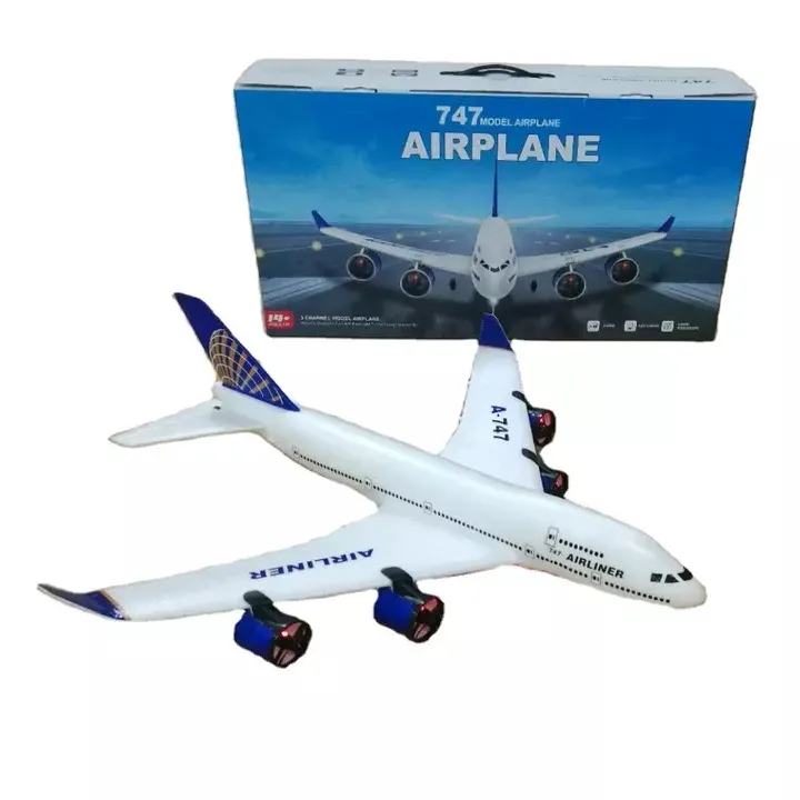 Avión a Control remoto A747, modelo 747, planeador, juguetes, aerógrafo, gran oferta
