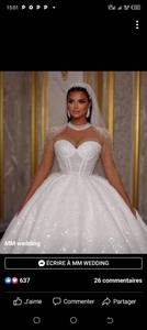 S7745F Drop Shipping New <b>White</b> <b>Lace</b> Royal Bohemian Pattern Chapel Train Standard Size Women Wedding Dresses Elegant Sexy - Product Image 3