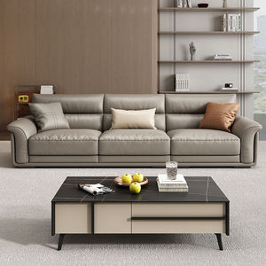 Divano in pelle di lusso moderno <span class=keywords><strong>soggiorno</strong></span> Design modulare Chesterfield divano Set mobili per l'ufficio casa Hotel - Product Image 2