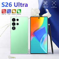 Teléfono Inteligente Original S26 Ultra de 7.3 Pulgadas, 22GB+1TB, 5G, Cámara HD de 72+108MP, Doble SIM, 5G, Android 14.0, 100W, Desbloqueado, Español