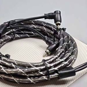 <b>Car</b> <b>Amplifier</b> RCA Audio Cable Dual Channel Braided Shielded Wire 5m to 2RCA - Product Image 4