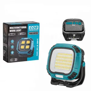 Nieuwste 2023 Superheldere Cob Led + Oplaadbare Noodlamp Multifunctioneel Dimbaar Werklicht