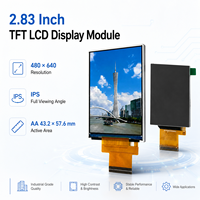 Módulo de Pantalla LCD TFT de 2.83 Pulgadas, 480x640 IPS, Alto Contraste, Interfaz MIPI, Temperatura de Operación de -40°C a 80°C, para HMI de Hogar Inteligente