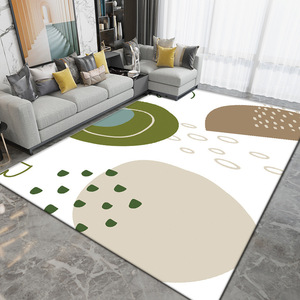 พรมห้องนั่งเล่นสไตล์นอร์ดิก จิ่วฮวา โมเดิร์น เรียบง่าย ผลิตจากผ้ากำมะหยี่คริสตัล สำหรับห้องนอน ห้องทำงาน ไม่หนา ซักมือได้ ตกแต่งบ้าน - Product Image 4