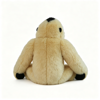 Peluche réaliste de Gibbon assis, singe à longs bras, super douce, en coton PP, accessoires, vente en gros d'usine, OEM