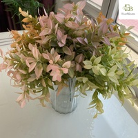 Großhandel 25 Stück Künstliche Vanilleblätter Plastik-Grünpflanzen Hochzeits-Deckendekoration Blumenreihe Blätter Blumenarrangement