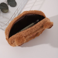 Pochette de papeterie multifonctionnelle Capybara, sac de rangement pour stylos, grande capacité, peluche, mignon, personnalisé, trousse scolaire pour filles