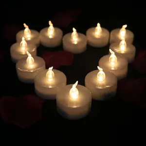 Warm White Flash Wedding Decor Candles LED flameless Tea Lights For Wedding Decor