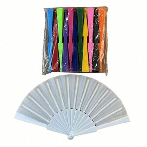 Ventilador Plegable de Plástico Oxford Español de 23cm, Personalizado a una Cara, para Baile, Regalo, Manualidades, Venta Caliente - Product Image 5