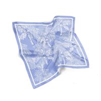 Foulard carré 100 % pure soie de mûrier 45x45 cm, été, décontracté, pour femmes et hommes, en soie naturelle sergée, imprimé numérique, multifonctionnel