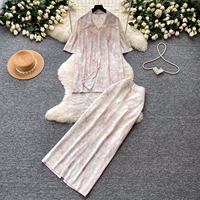 Ensemble de vêtements pour femmes d'été, chemisier à col polo décontracté à manches courtes et jupe longue, coupe ajustée, élégant, deux pièces, pour les trajets quotidiens