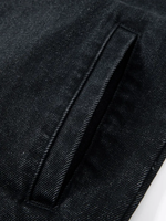 Veste en jean slim brodée sur mesure pour homme, coupe-vent, patchwork, décontractée, en coton/polyester, vente en gros, OEM, haute qualité