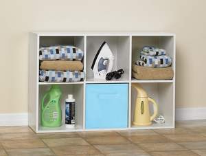 Librerie moderne in legno a 6 cubi per organizzatore di archiviazione - Product Image 4