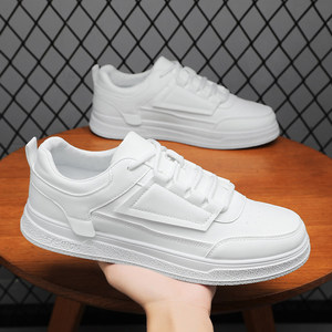 Zapatillas de Hombre Nuevas 2026, Sólidas, de Verano, Impermeables, con Cordones, Casuales, Blancas, Combinables con Todo, a la Moda, para Trabajo - Product Image 3
