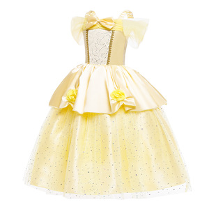 Disfraz de Princesa de la Bella y la Bestia para Niñas, Vestido de Fiesta Infantil, Disfraz de Navidad - Product Image 2
